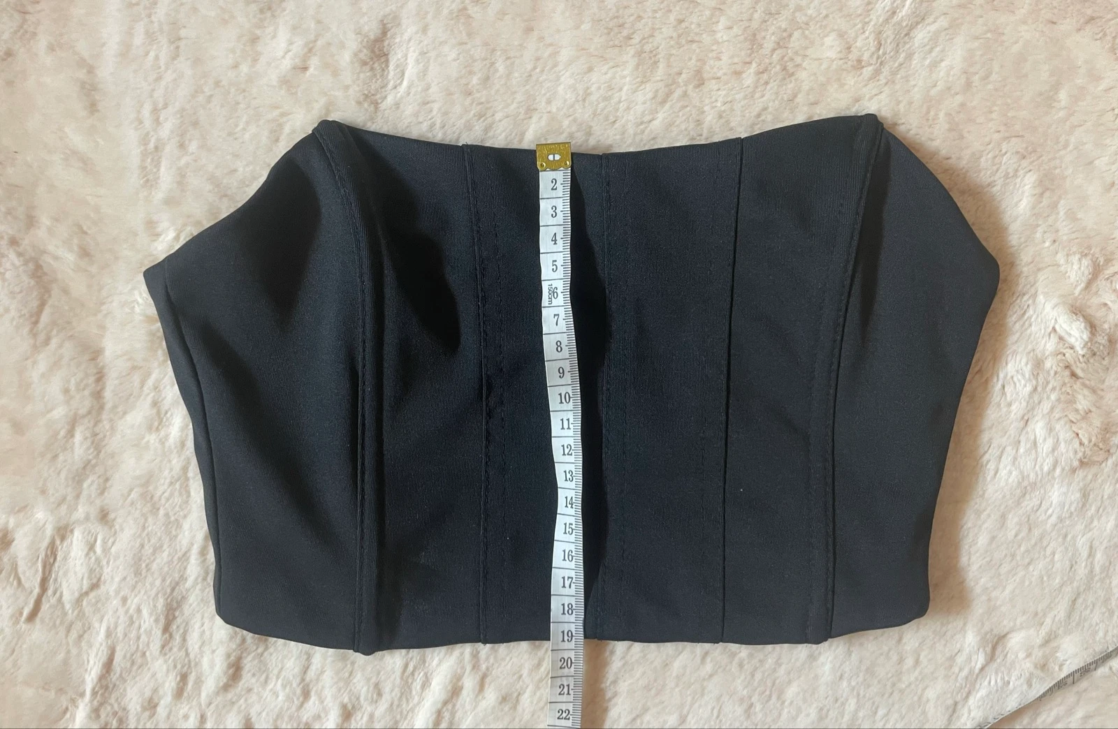 Top palavra de honra preto tipo corset | Tamanho S – photo 4